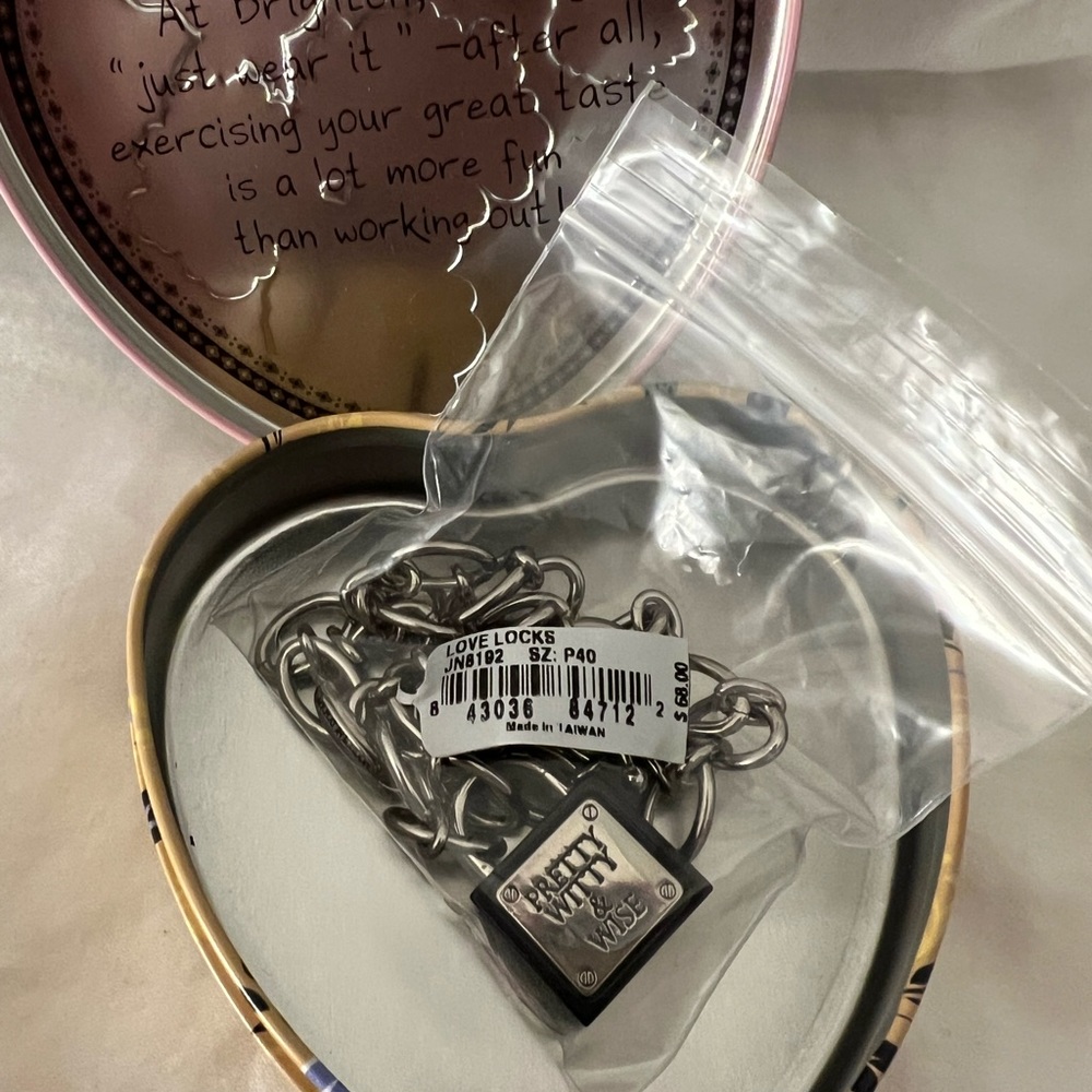 Brighton Locket Chain Necklace (Love Locks)